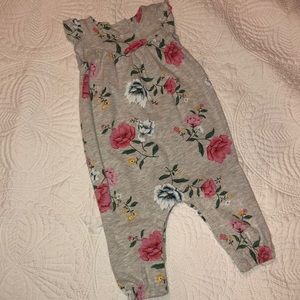 Old Navy 3-6 mo short sleeve floral romper